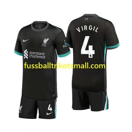 Fußballtrikots Liverpool Virgil 4 Kinder 2024-2025 Kurzarm Auswärts-trikot kaufen